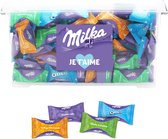 Milka Moments chocolade "Je t'aime" - Valentijnscadeau - Alpenmelkchocolade, toffee, hazelnoot en Oreo - 2000g