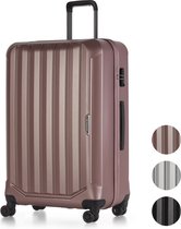 ©TROLLEYZ - Bali No.22 - Valise de voyage 69cm avec serrure TSA - Doubles roues - Tourets 360° - 100% ABS - Valise de voyage en Cosmopolitan Pink