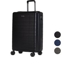 ©TROLLEYZ - Amsterdam No.9 - Reiskoffer 69cm met TSA slot - Dubbele wielen - 360° spinners - 100% ABS - Reiskoffer in Night Black ©TROLLEYZ - Amsterdam No.9 - Reiskoffer 69cm met TSA slot - Dubbele wielen - 360° spinners - 100% ABS - Reiskoffer in Night Black