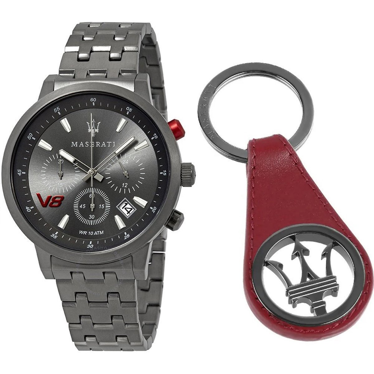 Maserati - Heren Horloge GranTurismo Cadeauset - Gun Metal