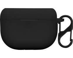 kwmobile cover voor oordopjes case - geschikt voor Jabra Elite 8 Active - Trendy beschermhoes draadloze oordopjes in zwart