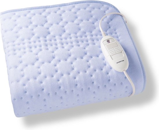 Elektrische deken - Eenpersoons - 3 Standen - 150x80cm - 60W - Lichtblauw