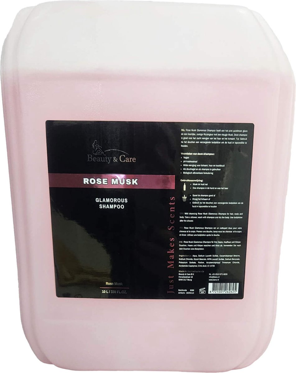 Beauty & Care - Rose Musk Sensual shampoo - 10 L. new