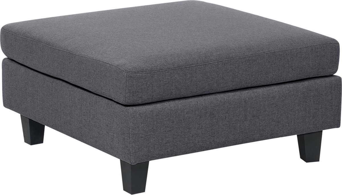 UNSTAD - Hocker - Donkergrijs - Polyester