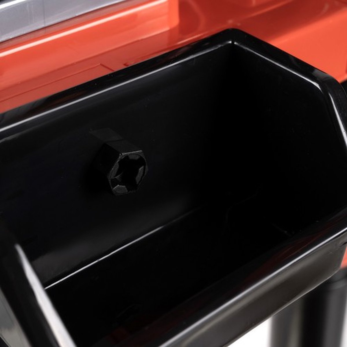 Playos® - Speelgoedwerkbank - Rood / Zwart - met Boormachine - Gereedschap - Klussen - Rollenspel Speelgoed - Educatief Speelgoed - Speelgoed Gereedschap - Werktafel - Werkbank -Bouwset — afbeelding 5