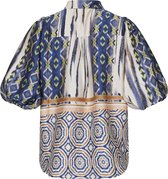 SISTERS POINT Ella-sh36 Dames Blouse - Blue Ethnic - Maat M