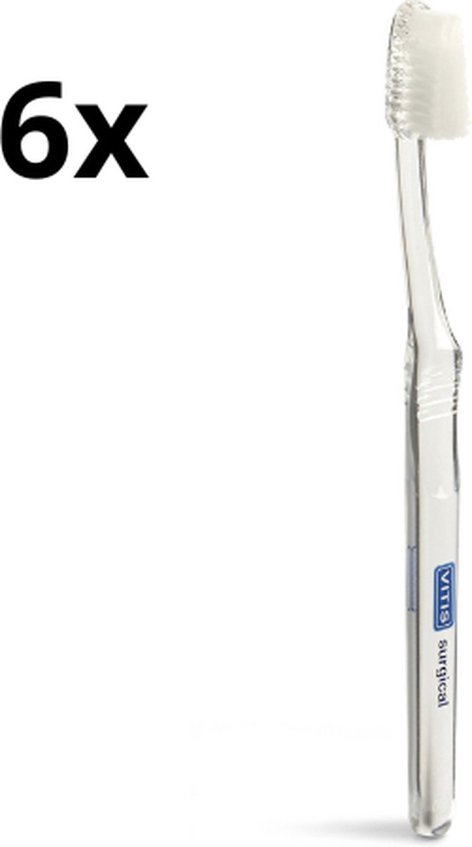 Vitis Tandenborstel Surgical - 6 stuks - Voordeelverpakking