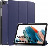 Tablet Hoes Geschikt voor Samsung Galaxy Tab A9 | Book Case met Standaard | Kunstlederen Beschermhoes | Tri-fold | Blauw