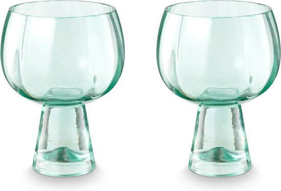 vtwonen Retro Wijnglazen - Glazen - Set van 2 Drinkglazen - Servies - 180 ml