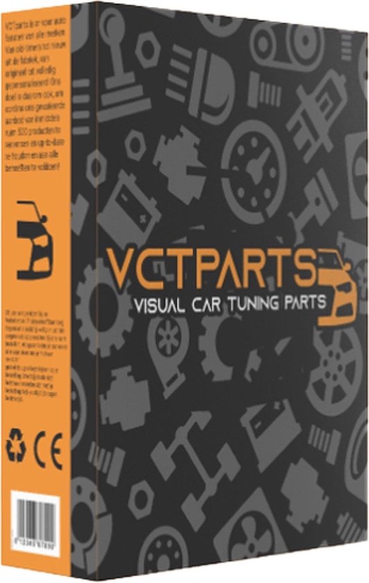 VCTparts Stalen Wielmoeren Lug Nuts met Heptagon Slotbouten - M12x1,5 Rood - VCTparts