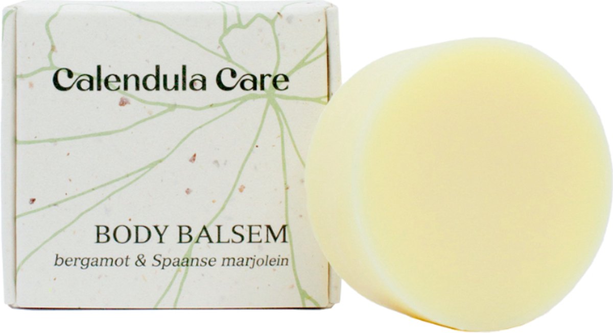 Calendula Care - Body Balsem (2 stuks) - Bergamot & Wilde Tijm - Mangoboter - 2x Body Lotion Bar - 100% Biologisch & Natuurlijk – Plasticvrij