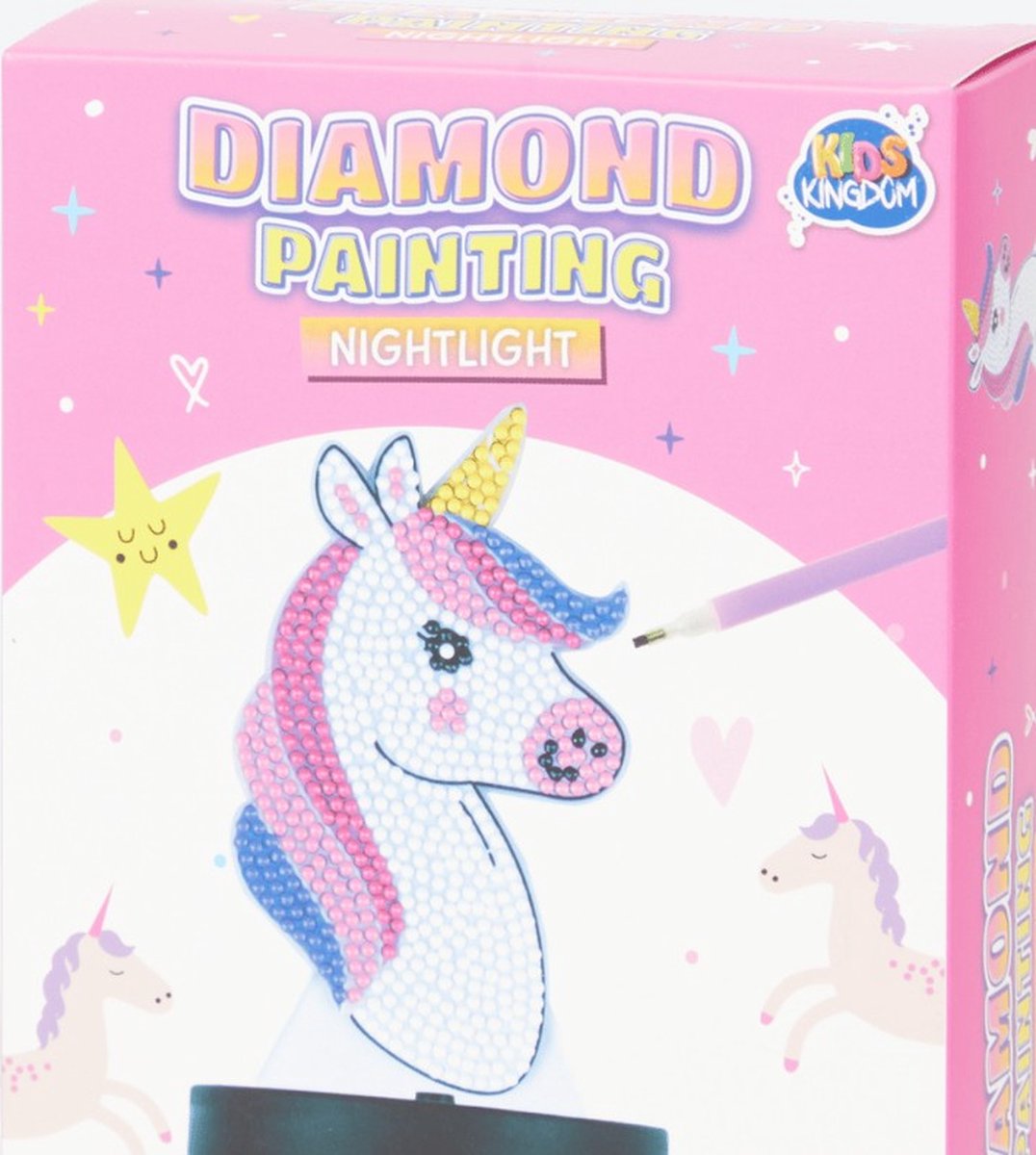 Diamond painting - nachtlampje- unicorn/ eenhoorn