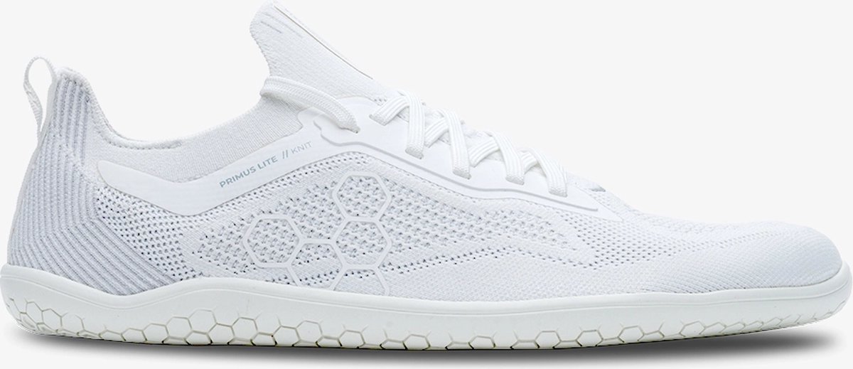 Vivobarefoot Primus Lite Knit - Bright White - Vrouwen Barefoot Schoenen - Maat 38