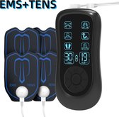 Massage Apparaat - TENS - EMS - 6 Modi - 19 Niveaus Intensiteit - Spierstimulator Machine - Oplaadbare Elektrische Puls Masseur