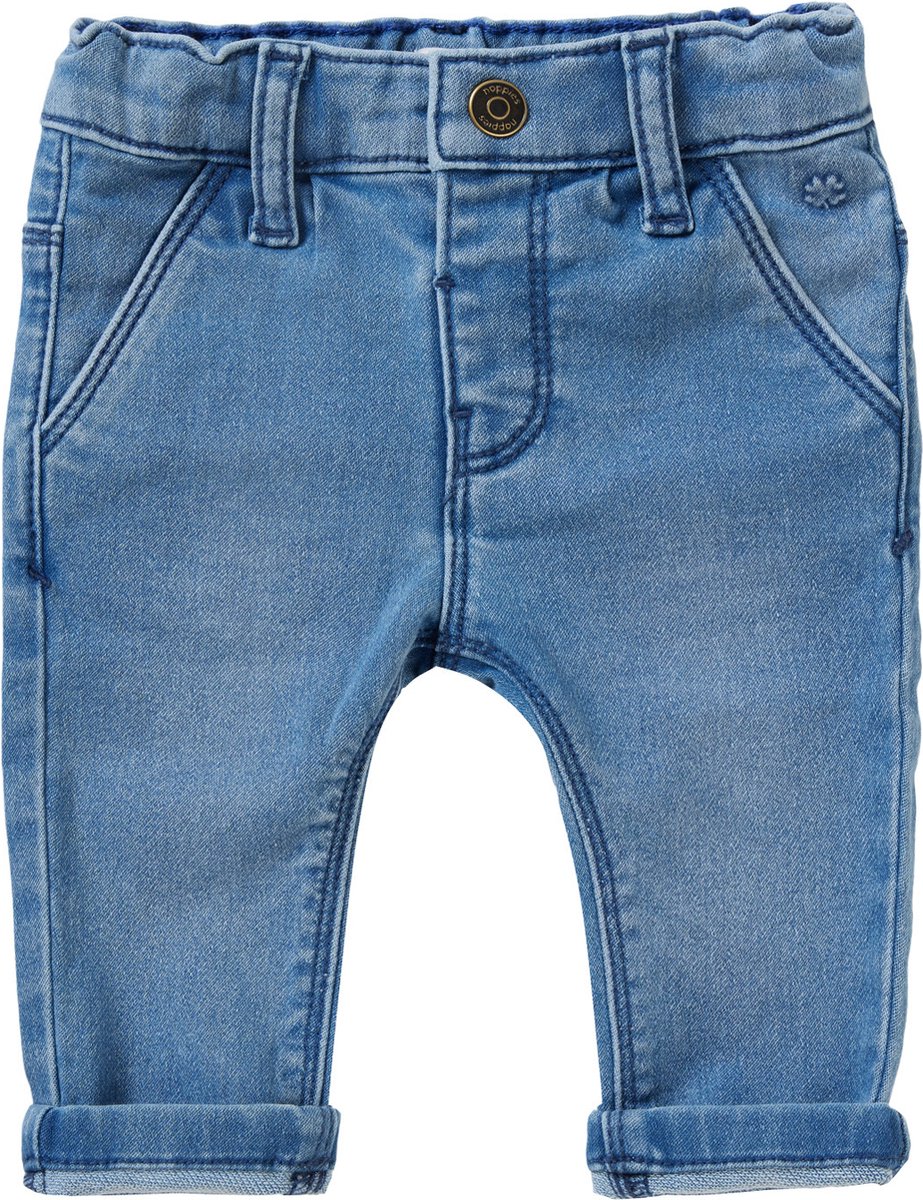 Noppies Boys Denim Pants Blue Point relaxed fit Jongens Jeans - Mid Blue Denim - Maat 62