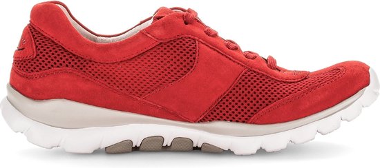 Gabor rollingsoft sensitive 46.966.68 - dames rollende wandelsneaker - rood - maat 43 (EU) 9 (UK)