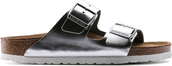 Birkenstock Arizona BS - dames sandaal - zilver - maat 35 (EU) 2.5 (UK)