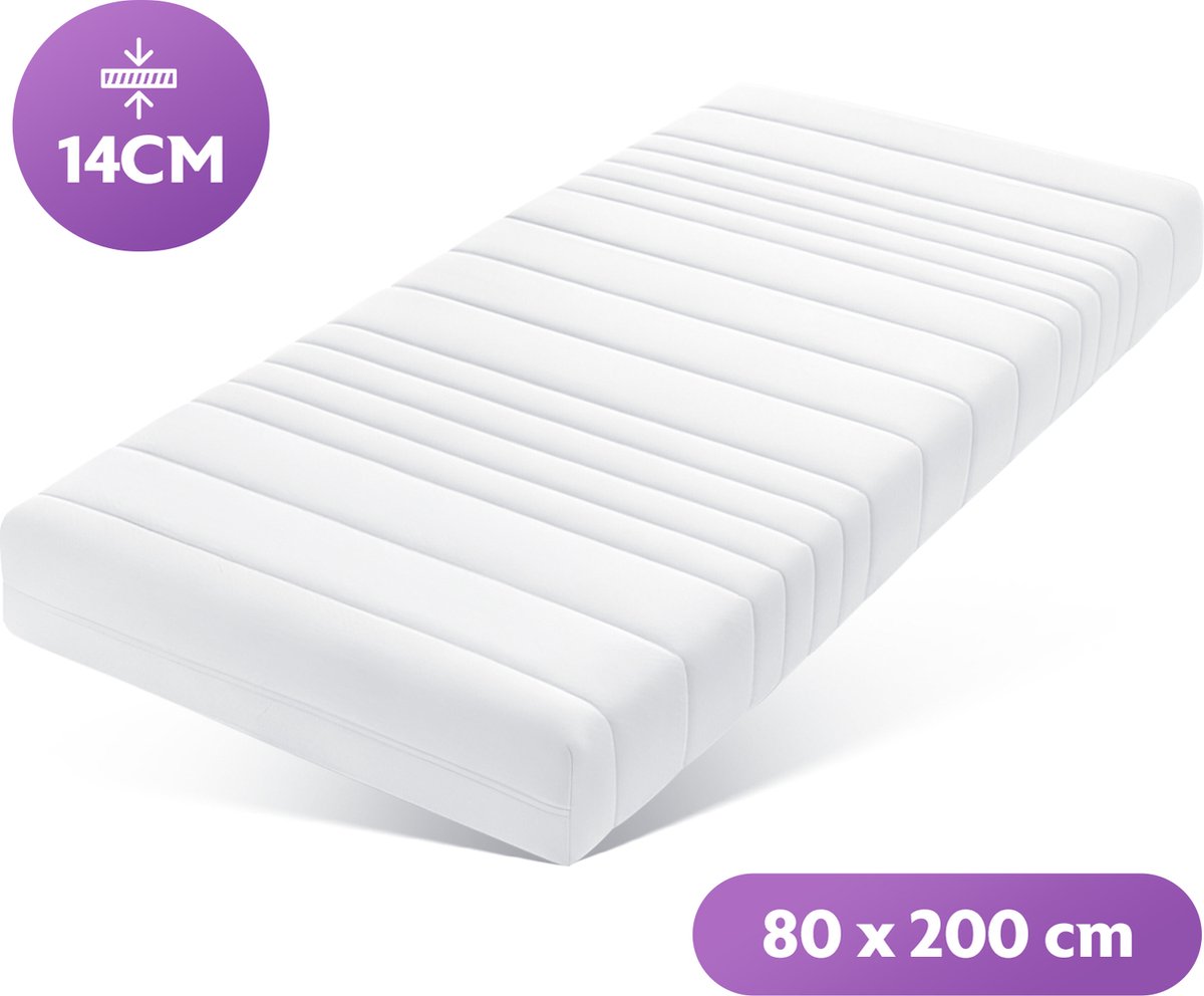 Densi Matras - 80x200 cm - 14cm dik - HR Koudschuim wit