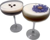 Pornstar & Espresso Martini Bundel Cocktail Kaarsen | Handgemaakt | Trendy | Bcreative Candles & Decor