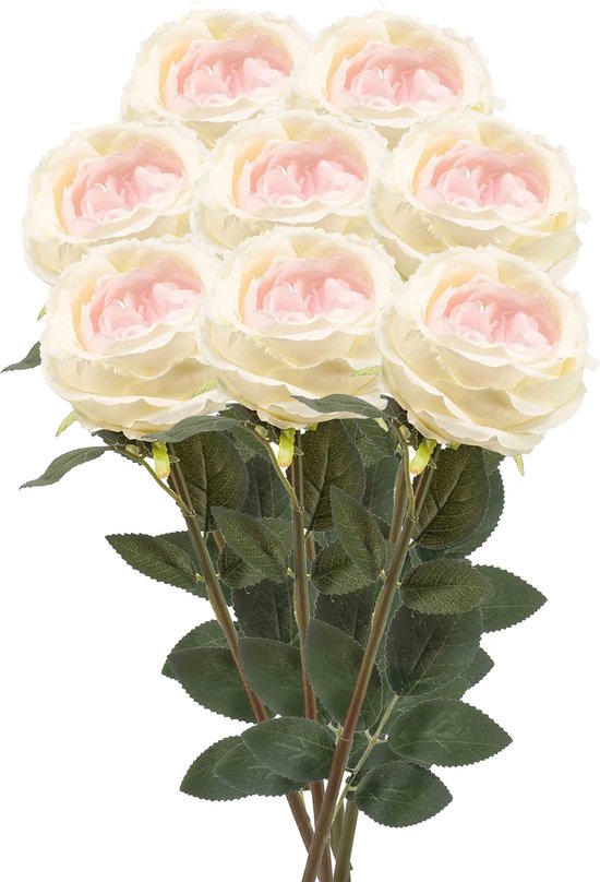 Kesote Kunstbloemkoppen, 50 stuks, kunstbloemen, rozen, voor bruiloft, feest, decoratie, doe-het-zelf (diameter: 4 cm, blauw Kesote Kunstbloemkoppen, 50 stuks, kunstbloemen, rozen, voor bruiloft, feest, decoratie, doe-het-zelf (diameter: 4 cm, blauw