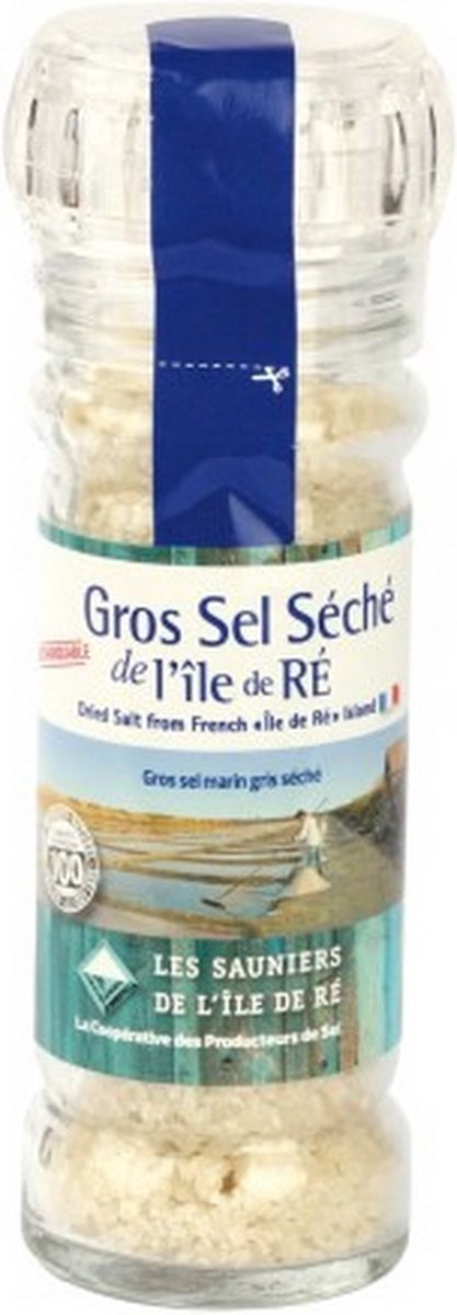 Goedkoopste Grof zout Les Sauniers de l'Ile de Ré in navulbare zoutmolen - 80g