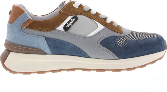 Heren Sneakers Australian Kyoto Grey Leather Grijs - Maat 43