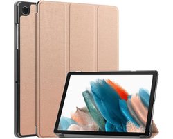 Tablet Hoes Geschikt voor Samsung Galaxy Tab A11 Plus / Tab A9 Plus | Book Case met Standaard | Kunstlederen Beschermhoes | Tri-fold | Roze