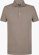 Profuomo slim fit heren polo - taupe - Maat: M