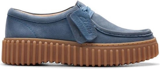 Clarks Torhill Bee - chaussure à lacets pour femme - bleu - taille 42 (EU) 8 (UK)