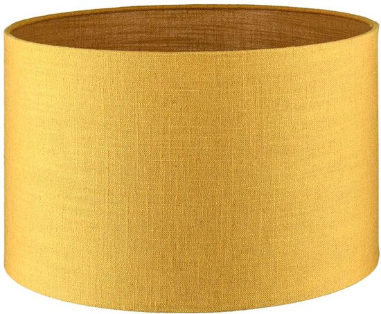 Abat-jour Cylindre / 45x45x28cm - Lin Oslo ocre