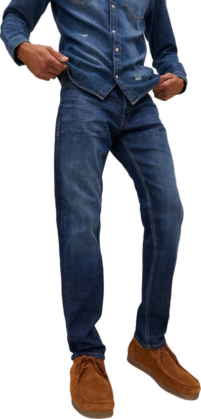 JACK & JONES Mike Original Jos regular fit - heren jeans - denimblauw - Maat: 33/32