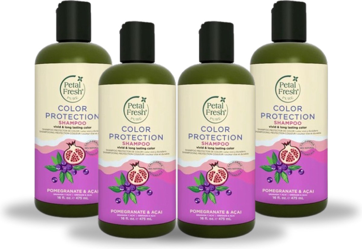 Petal Fresh - Color Protection Shampoo Pomegranate & Açai - 475ml - 4 Pak