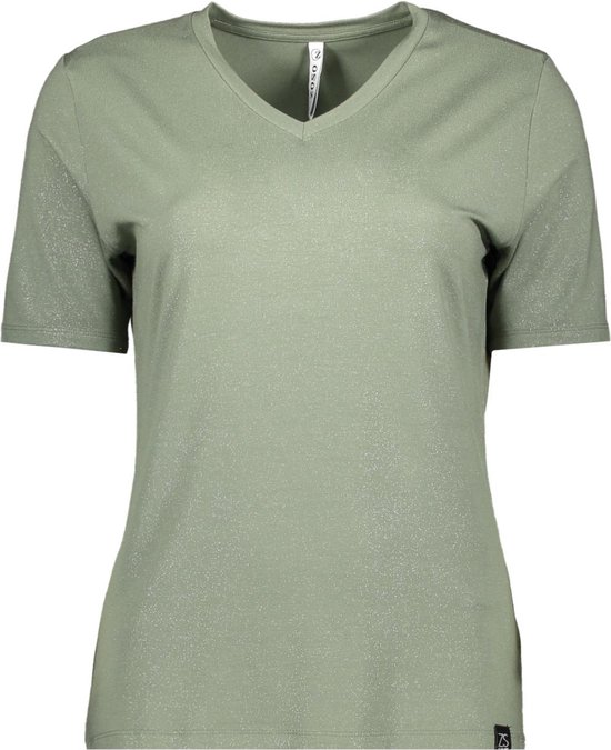 Zoso T-shirt Peggy Sprankling T Shirt 241 1250 Green Dames Maat - L