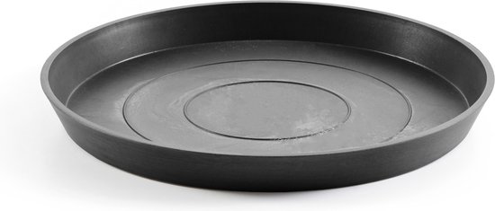 Ecopots Soucoupe Ronde - Gris Foncé - Ø44,5 x H3,5 cm - Soucoupe ronde gris foncé