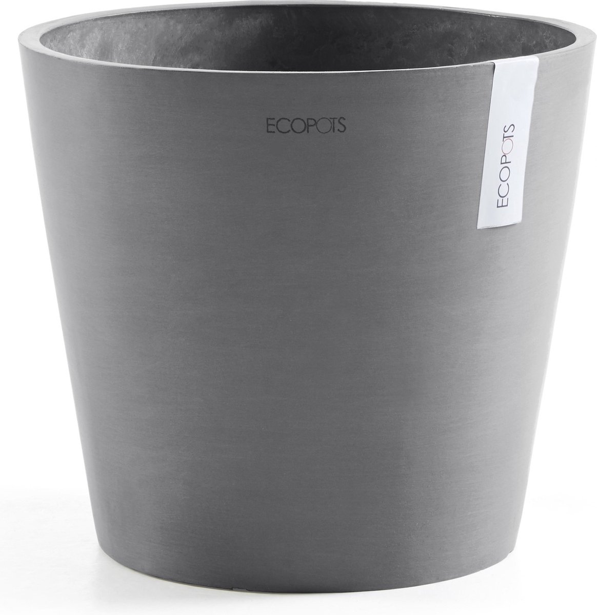 Ecopots Amsterdam 30 - Grey - Ø30 x H25,4 cm - Ronde grijze bloempot