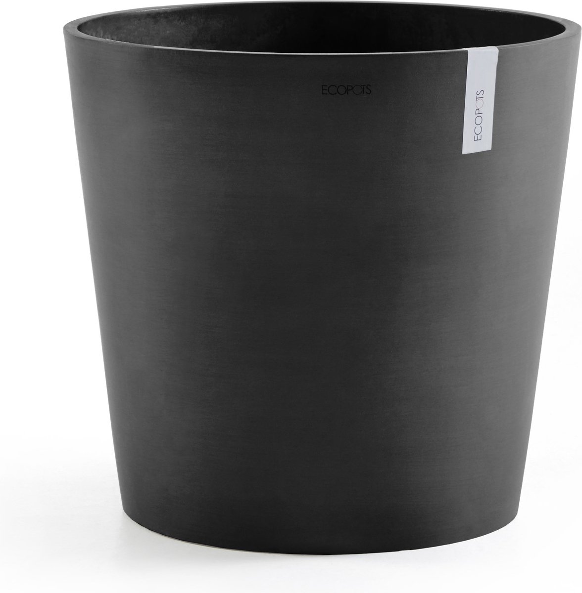 Ecopots Amsterdam 50 - Dark Grey - Ø50,5 x H43,5 cm - Ronde donkergrijze bloempot
