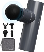 Bol.com Auronic Massage Gun - Mini Massage Apparaat - met 4 Opzetstukken en Stijlvolle Koffer - Fullbody masseren - Grijs aanbieding