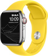 Saala® Siliconen bandje geschikt voor Apple Watch 38/40/41mm series 3 4 5 6 7 SE geel