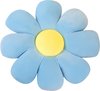 Blauw bloem 70 x 70 cm
