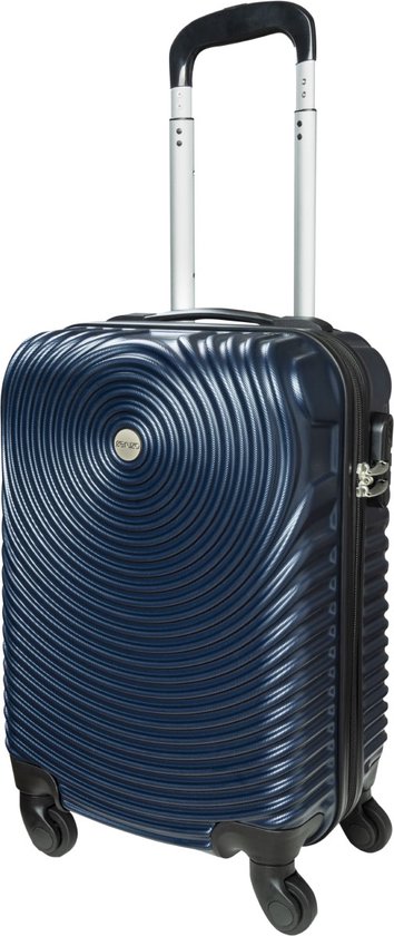 Ceruzo Handbagage Koffer -Trolley - 28L- 51.5 cm - Blauw - Spinnerwielen 360°- Cijferslot-Reiskoffer
