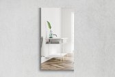 Rechthoekige Spiegel - Toiletspiegel - Verzilverd - 50 X 70 cm - Dikte: 4 mm - In Nederland Geproduceerd - Incl. Spiegelmontageset - Top Kwaliteit Wandspiegel Zonder Lijst .