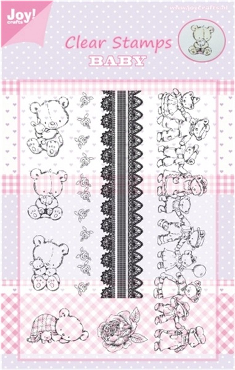 Joy Craft Clear Stamps - Bears in a Row