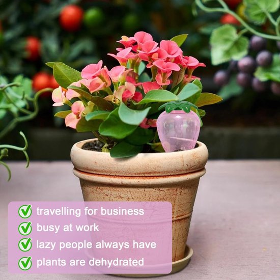 Plantbewateringsapparaten 6 Stks Plant Waterer met 6 Stks 500 ml Flessen Automatische Druppelirrigatie Kits met Slow Release Control Valve voor Planten Zelf Watering Spikes Plant Water Spikes Blauw