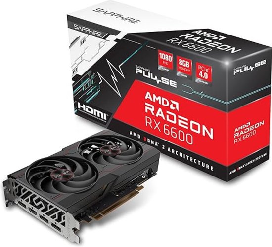 Sapphire Pulse – AMD Radeon – RX 6600 – Graphics Kaart - Gaming – 8GB – GDDR6 – HDMI/Triple DP
