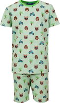 SOMEONE SLUMBER-SB-66-B Jongens Pyjamaset - LIGHT MINT - Maat 110