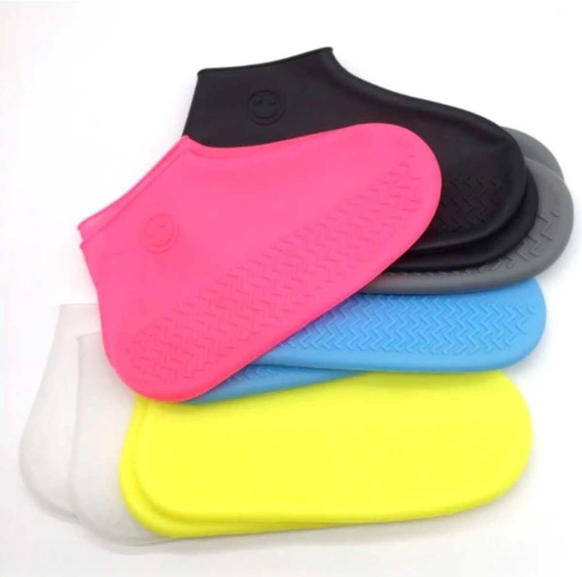 Siliconen overschoenen / Regenschoenen / Voor alle soorten schoenen / Waterdicht / Antislip / wasbaar / Herbruikbaar / hoge kwaliteit / milieuvriendelijk/ WIT M/ R 89