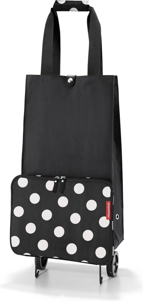 Reisenthel Foldabletrolley Boodschappentrolley - Opvouwbaar - 30L - Dots Wit