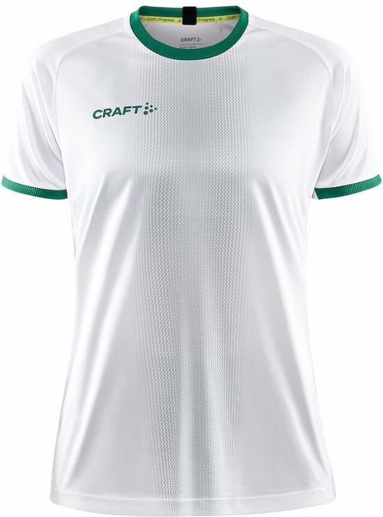 Craft Progress 2.0 Graphic Jersey W 1910179 - White/Team Green - XL
