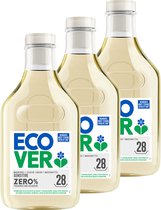 Ecover Lessive Écologique ZERO - Lessive Liquide Bébé - 0% Parfum & 0% Colorants - Peaux Sensibles - 3 x 1,43 L - Pack Économique