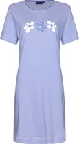 Pastunette - Blossoms - Dames Nachthemd - Blauw - Organisch Katoen - Maat 48